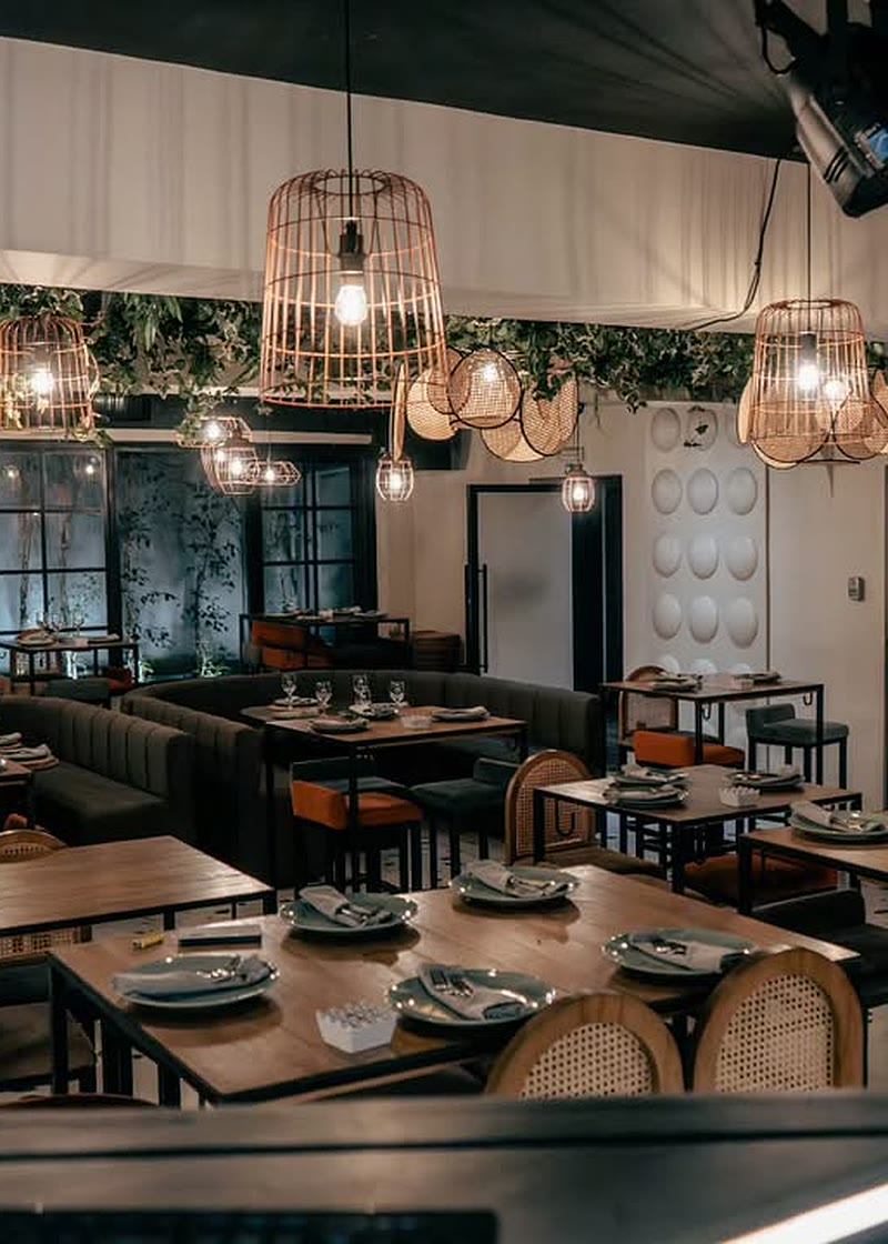 The dining room